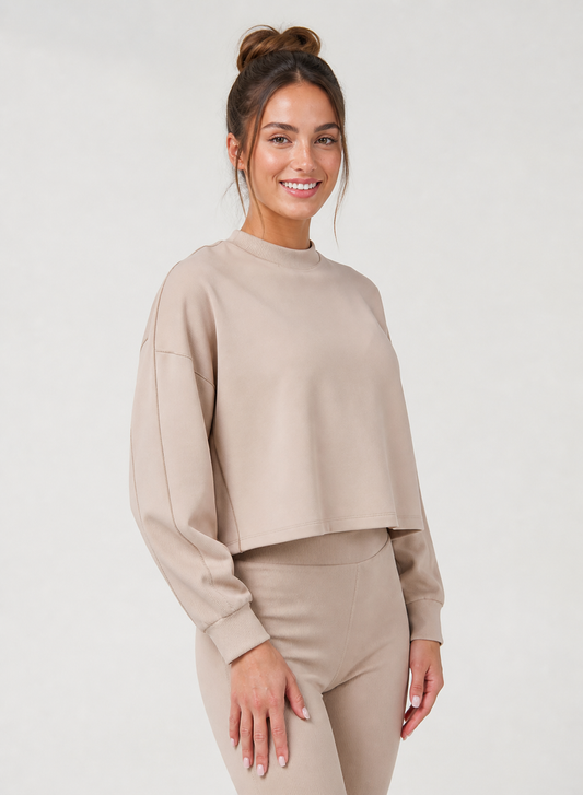 Hoodie Almond pullover