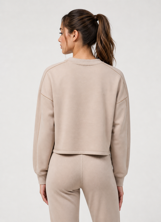 Hoodie Almond pullover